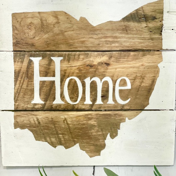 JAS Wood Design Pallet Board Style Ohio Home Sign - Picture 2 of 5